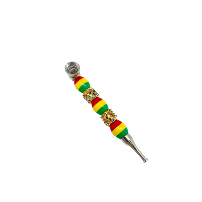 FIVE BEAD THREAD METAL PIPE-YD148