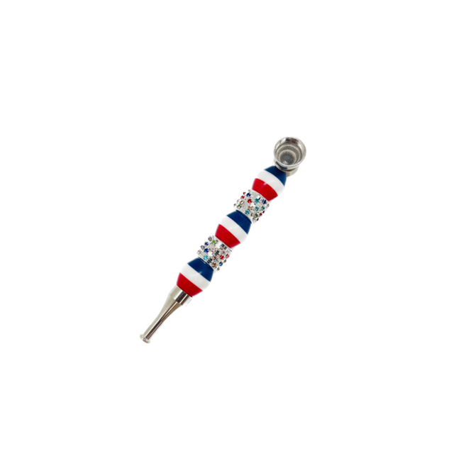 FIVE BEAD THREAD METAL PIPE-YD148
