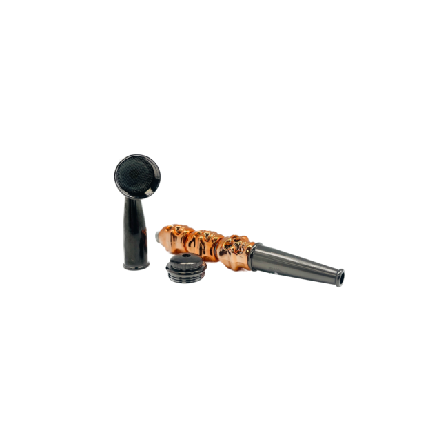 TRIPLE PORTABLE SKULL METAL PIPE-YD088