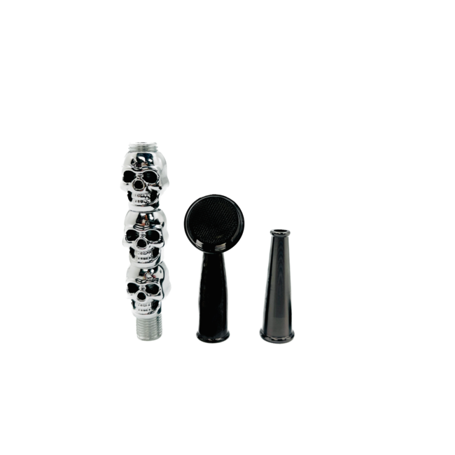 TRIPLE PORTABLE SKULL METAL PIPE-YD088