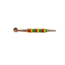 THREE RING STONE METAL PIPE-YD146
