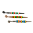 THREE RING STONE METAL PIPE-YD146