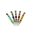 RAINBOW COLOURED BEADED METAL PIPE-YD142