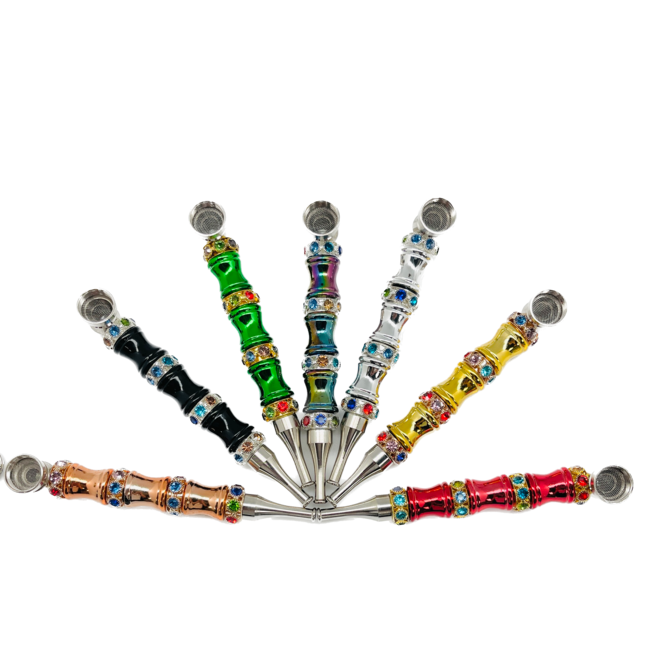 DIAMOND BEAD STRAIGHT ROD METAL PIPE-YD079