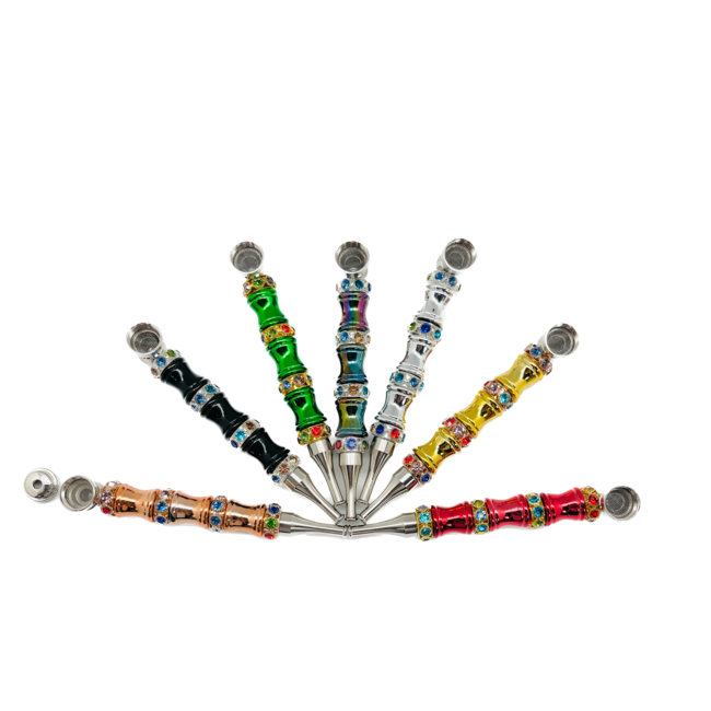 DIAMOND BEAD STRAIGHT ROD METAL PIPE-YD079