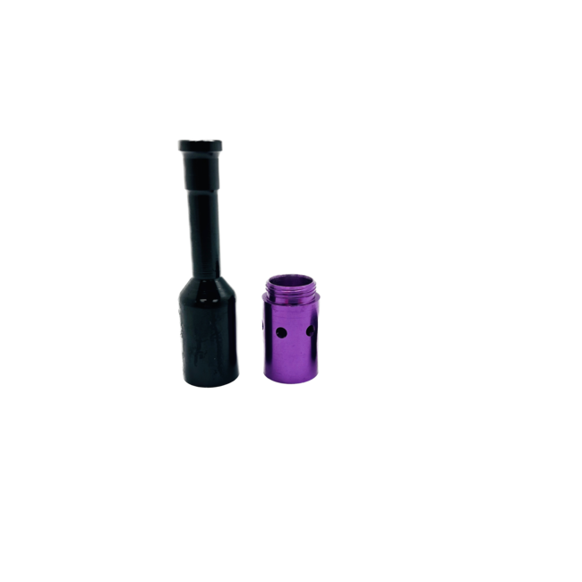 BLACK WINE BOTTLE METAL PIPE-YD191