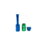 BLUE  WINE BOTTLE METAL PIPE-YD191
