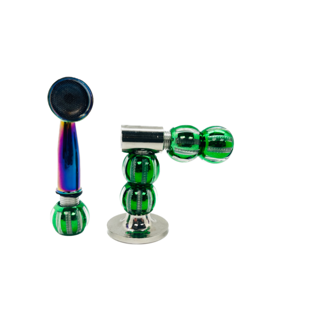 METAL PIPE MULTI COLOUR WITH GREEN -YD158