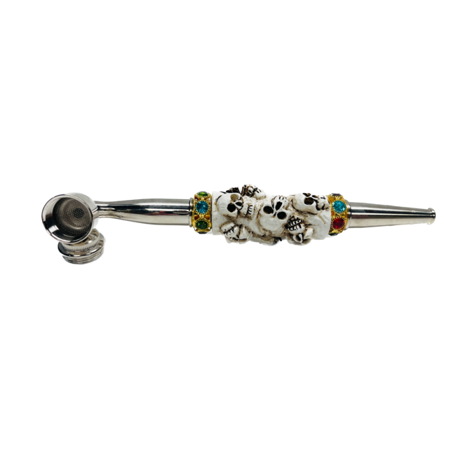 SMALL SKULL THEME NOVELTY METAL PIPE-YD105
