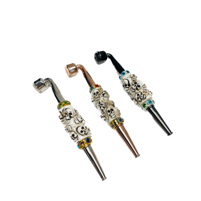 SMALL SKULL THEME NOVELTY METAL PIPE-YD105