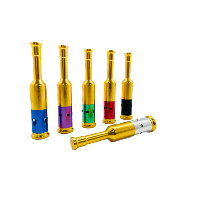 GOLD WINE BOTTLE METAL PIPE-YD191
