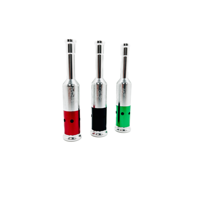 SILVER WINE BOTTLE METAL PIPE-YD191