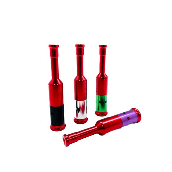 RED  WINE BOTTLE METAL PIPE-YD191