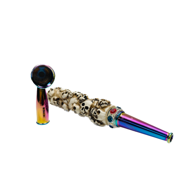 BIG SKULL THEME NOVELTY METAL PIPE-YD082