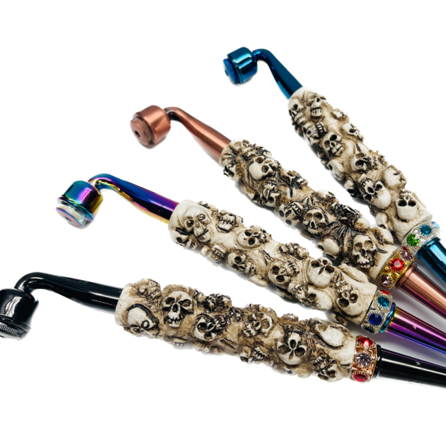 BIG SKULL THEME NOVELTY METAL PIPE-YD082