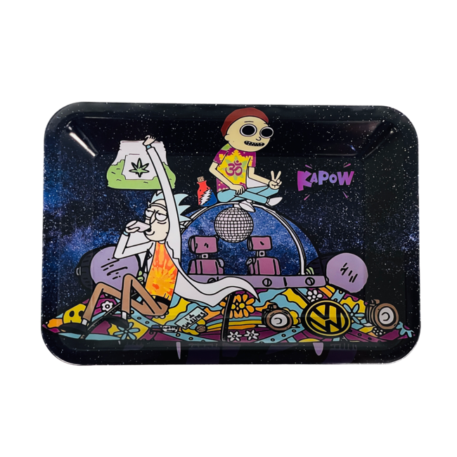 KAPOW KAPOW RICK & MORTY IN  SPACE ROLLING TRAY-02