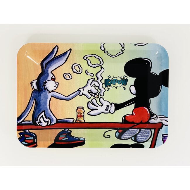 KAPOW KAPOW MICKEY & RABBIT ROLLING TRAY-16
