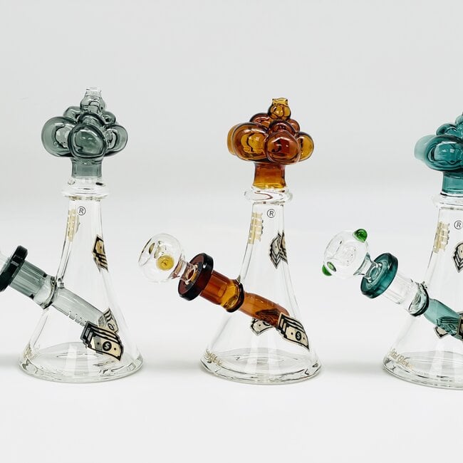 CRYSTAL GLASS 7'' BUBBLE DAB RIG
