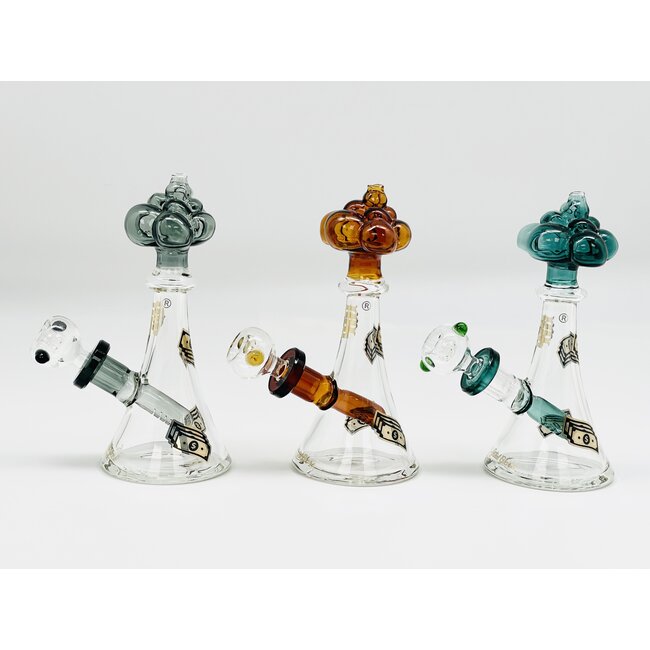 CRYSTAL GLASS 7'' BUBBLE DAB RIG