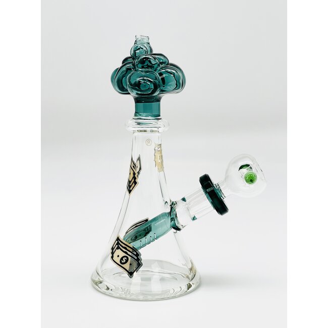 CRYSTAL GLASS 7'' BUBBLE DAB RIG