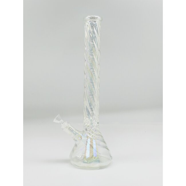 16'' TWISTED BASE CLEAR BEAKER WATER BONG C-8