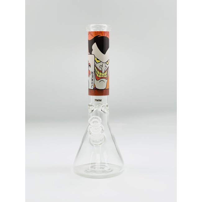 14'' 7MM JOKER BEAKER BONG C4102-A-3