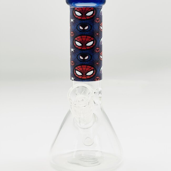 CRYSTAL GLASS BEAKER BONG  8''  R-2