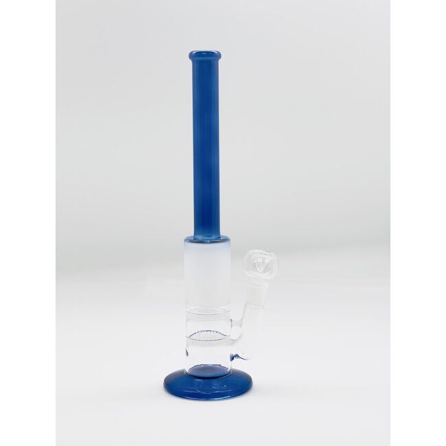14'' STRAIGHT TUBE DOUBLE HONEYCOMB BONG