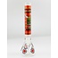 CHRYSTAL GLASS BEAKER  WATER BONG RED HOT CHILI PEPPERS   MA-S17