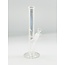 12" METALLIC STRAIGHTS CLEAR  BONG-C1
