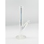 12" METALLIC STRAIGHTS CLEAR  BONG-C1