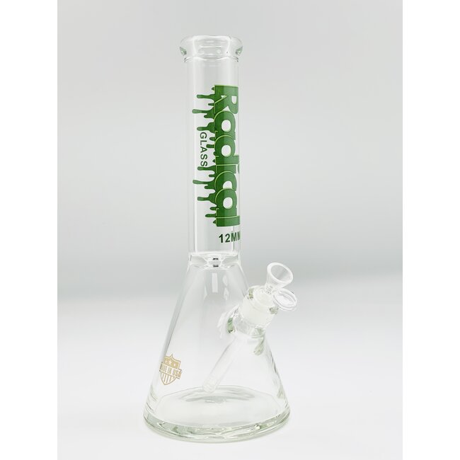 RADICAL GLASS BEAKER WATER BONG 12 MM-14,96"