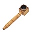 DRAGON CASTLE SQUARE SMOKING WOODEN HAND PIPE WD-057