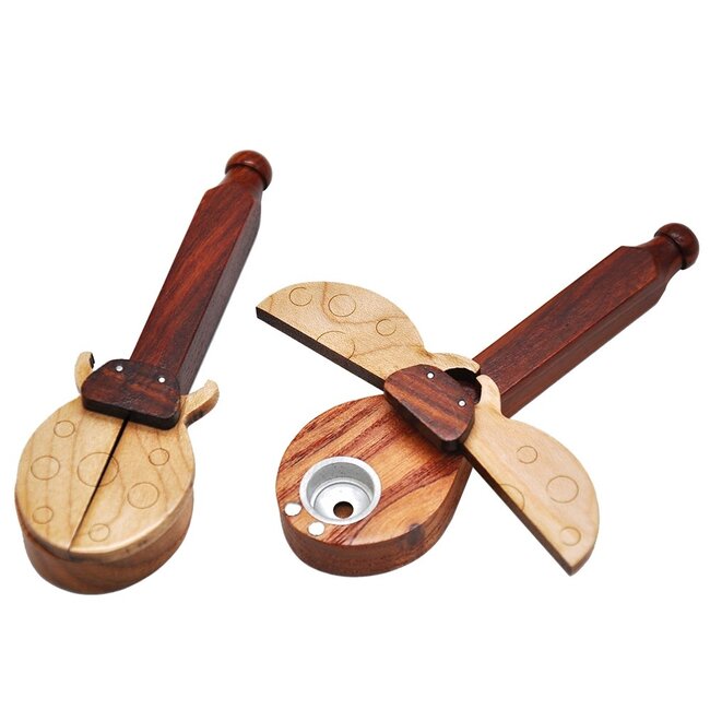 LADYBUG WOODEN HAND PIPE BY-023
