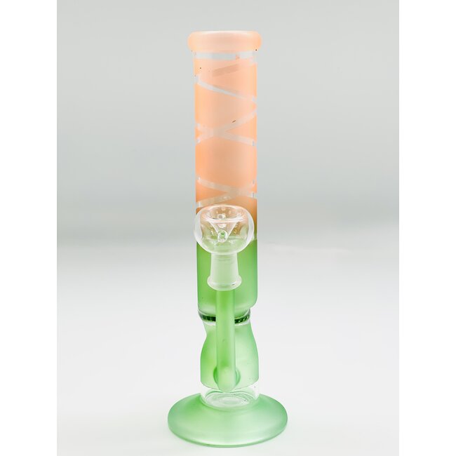10''  HONEYCOMB ORANGE+GREEN  WATER BONG SL-40