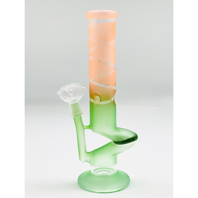 10''  HONEYCOMB ORANGE+GREEN  WATER BONG SL-40