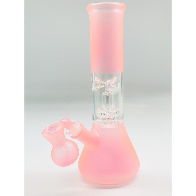 10'' SINGLE  PERC FROSTED WATER PIPE  BEAKER C4041 MIX