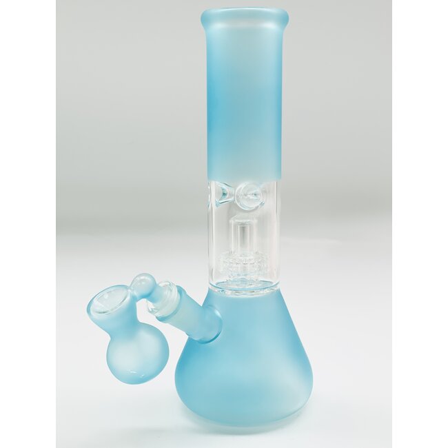 SINGLE  PERC FROSTED WATER PIPE 10" BEAKER C4041 MIX