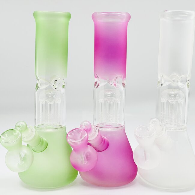 10'' SINGLE PERC0ATER 6 TREE ARMS BEAKER WATER  BONG C6082