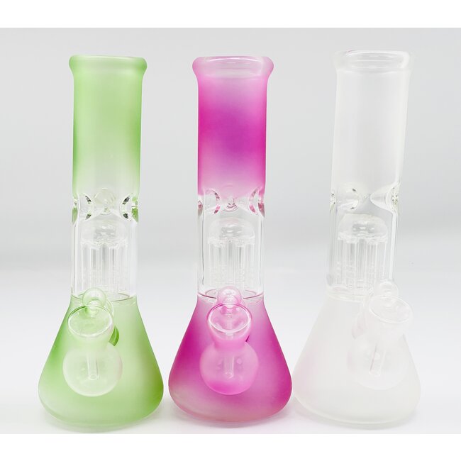 10'' SINGLE PERC0ATER 6 TREE ARMS BEAKER WATER  BONG C6082