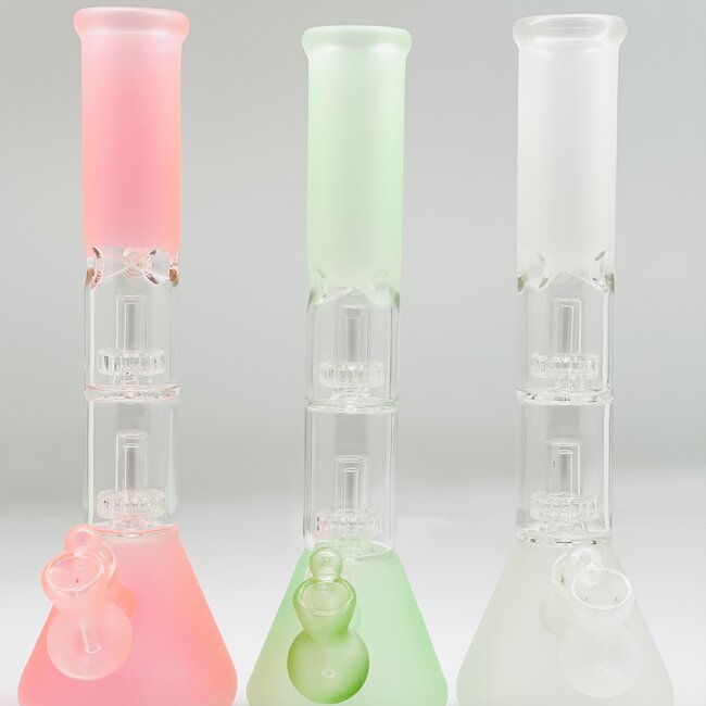 DOUBLE PERC FROSTED WATER PIPE 14" MIX C4040