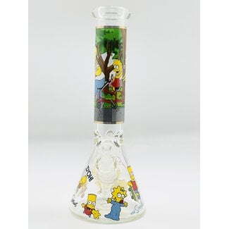 CHRYSTAL GLASS BEAKER  WATER BONG THE SIMPSONS D'OH MA-S7( 8-16")