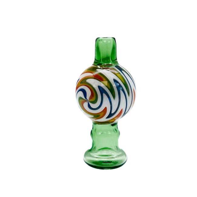 CRYSTAL GLASS WIG WAG BUBBLE CARB CAP CB-40
