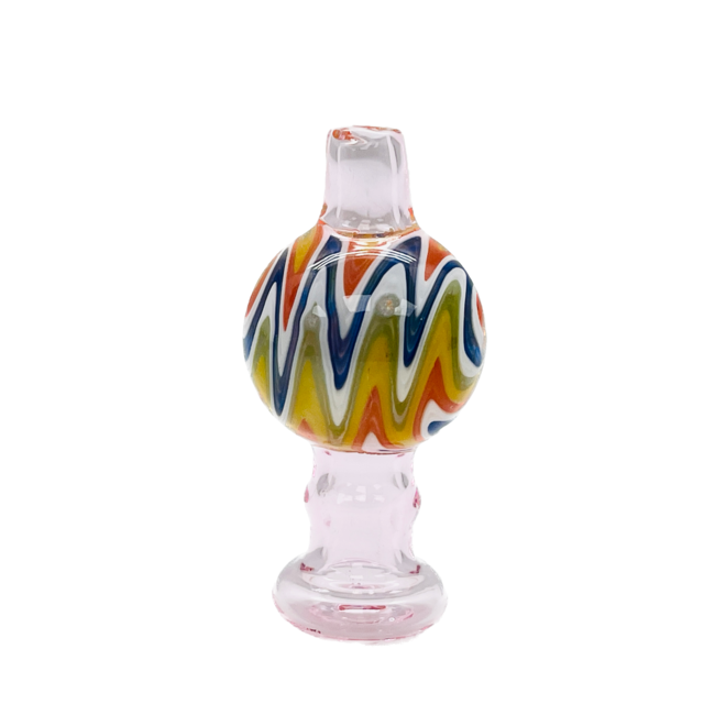 CRYSTAL GLASS WIG WAG BUBBLE CARB CAP CB-40