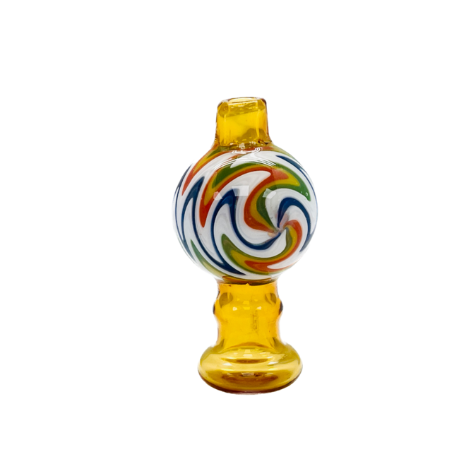 CRYSTAL GLASS WIG WAG BUBBLE CARB CAP CB-40