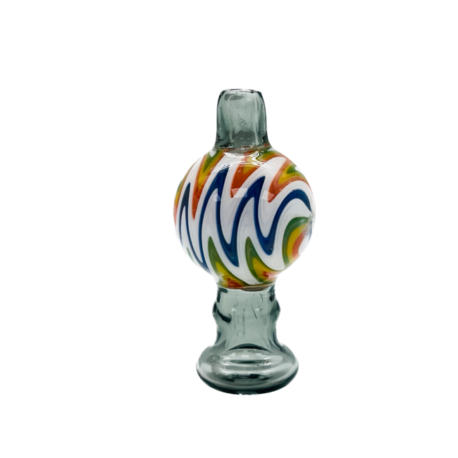 CRYSTAL GLASS WIG WAG BUBBLE CARB CAP CB-40