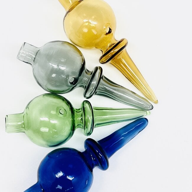 CRYSTAL GLASS BUBBLE CAP DABBER CB-34