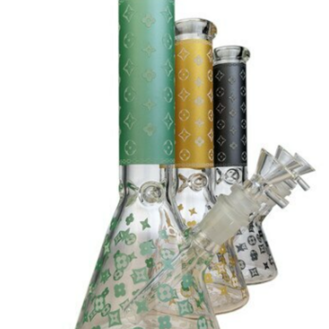 12'' LUXURY PATTERN BAKER  BONG 7MM(MG-12-Y-M)