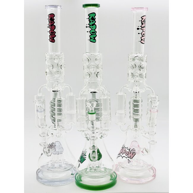 KAPOW 20'' BOTTOM THICK RECYCLER WATER BONG C1602