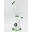 CRYSTAL GLASS 12'' BENT NECK SINGLE TREE PERC BONG C4100